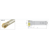 Stopková fréza čelní AEM90-AP100-D26-C25-L150-Z04