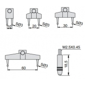 ACCUD 296-700-11 digitální úchylkoměr s nástavcem pro měření rádiusu / R5-700mm/0.2-27.5“ / 0.01mm/0.001