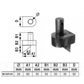 MetalCraft MCGR126 závěsný čep 25mm