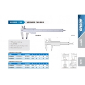 ACCUD 124-006-12 analogové posuvné měřítko 150mm/6“ ( 0.02mm/0.001” )
