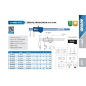 ACCUD 135-012-12 digitální posuvné měřítko pro vnitřní drážky 50-300mm ( 0.01mm/0.0005