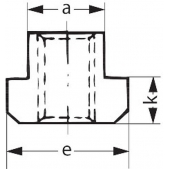 Drážkový T-kámen kosočtverec AMF 37 5330 - 28/M24