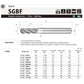 TK stopková fréza kopírovací prodloužená pro obrábění grafitu SGBF0606A, R3 / 6x25x30mm L100