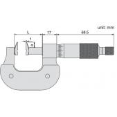 ACCUD 330-008-01 mikrometr 175-200mm s měřícími čelistmi (0.01mm)
