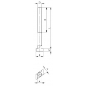 Kosočtvercové šrouby, 375335, AMF 87395 - 18x160mm