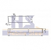 Soustružnický nůž z rychlořezných ocelí nabírací 223530 25x16x140 mm