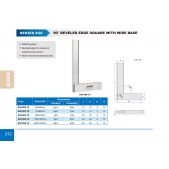 ACCUD 840-008-10 90° nožový úhelník s rozšířenou základnou 200x130mm ( DIN875 třída 0 )