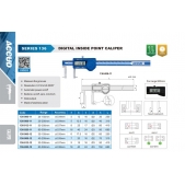 ACCUD 136-006-12 digitální posuvné měřítko pro vnitřní drážky 35-150mm ( 0.01mm/0.0005