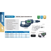 ACCUD 314-002-02 digitální mikrometr s rychloposuvem 25-50mm IP65 s datovým výstupem (0.001mm/0.00005
