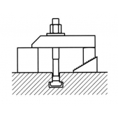 Vidlicová upínka zešikmená, 371600, AMF 70466 - DIN 6315 B  6,6x60mm