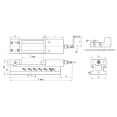 Hydraulický strojní NC svěrák s posilovačem VNC-160LH ( s velkým rozevřením )