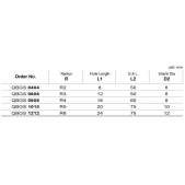TK stopková fréza kopírovací QBGS0808, pr. 8mm