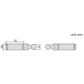 ACCUD 345-000-06 kuličkové měřicí doteky pro mikrometry a posuvná měřítka SΦ3.5mm
