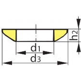 Kulová podložka AMF tvar C 37 5350 - M16