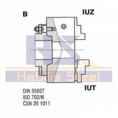 Sklíčidlo se zkr. stav. dél. IUZ 243803, 160/3-1-D4,163164 -s tvrd. vněj.SCV a vnitř. SCN čelistmi
