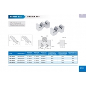 ACCUD 632-006-01 V-BLOCK - 3V prizmatické podložky ocelové 150x50x80mm ( 1 pár )