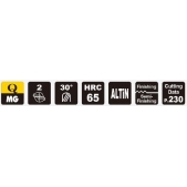 TK stopková fréza kopírovací QBF04030, 4x5mm, R2