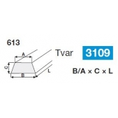 Brousící segment lichoběžníkový BRUSIVO 430241 /61351 1035.0015/ - T3109 - 100/85x35x200 mm