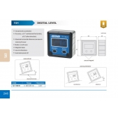 ACCUD 721-180-01 digitální vodováha a úhloměr 59x59mm / 4X90° ( 0.05° )