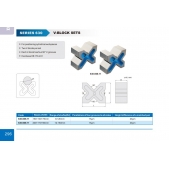 ACCUD 630-008-11 V-BLOCK - prizmatické podložky  ocelové 200x170x90mm ( 1 pár )