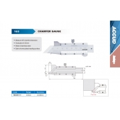 ACCUD 160-001-11 posuvné měřítko pro měření sražení hrany 45° 0-6mm  ( 0.02mm )