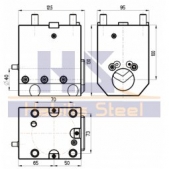Pevný držák pro vyvrtávací nože, BMT65x40x100