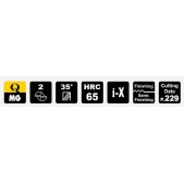 TK stopková fréza MICRO QEMS0054, 0,5x1,0mm