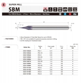 TK stopková fréza kopírovací MICRO SBM0024, 0,2x0,4mm, R0,1