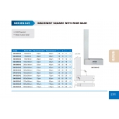 ACCUD 845-010-02 strojní úhelník s rozšířenou základnou 250x165mm ( DIN875 třída 2 )