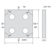 ACCUD 644-020-01 granitový blok 500x500mm