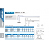 ACCUD 129-024-51 analogové posuvné měřítko 600mm/24“ ( délka měřících ramen 100mm ) s horními čelistmi ( 0.05mm/1/128