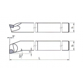 Soustružnický nůž vnitřní rohový 223726 8x8 mm S 30