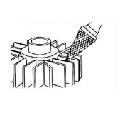 M1225 Technická fréza tvrdokovová FORM-TECH, kuželová