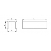 Krycí lišta pro T-drážky délka 1m 37 5510, AMF 71787 - 24mm
