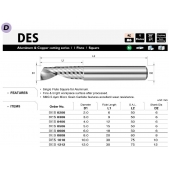 TK stopková fréza čelní DES0808, 8x20mm